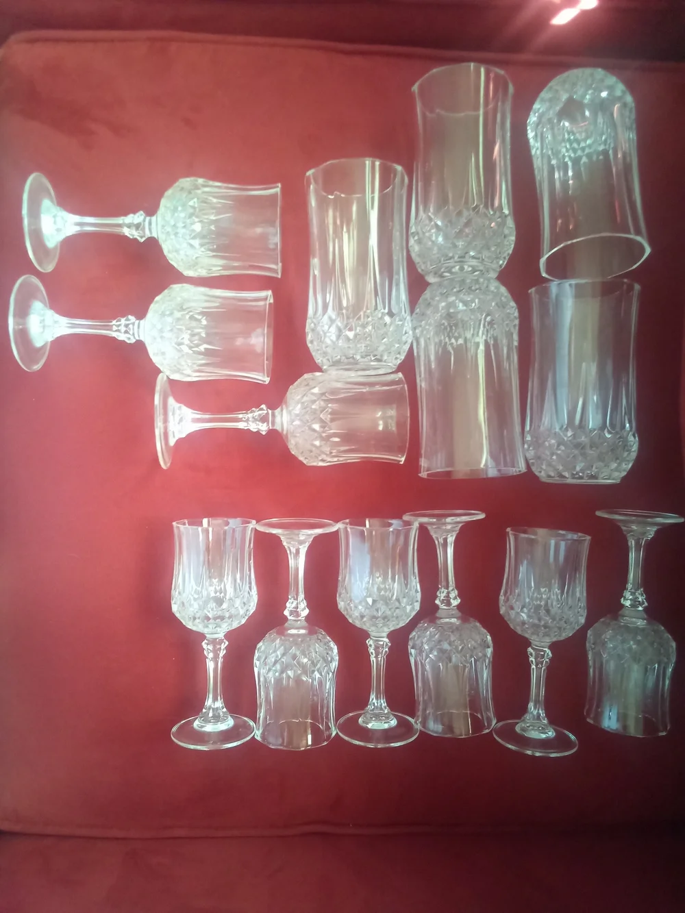 Cristal D'Arques Stemware And Tumblers